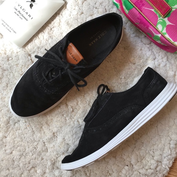 Cole Haan Shoes - COLE HAAN: Ella Grand OX II Suede Sneaker